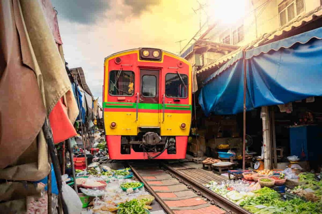 Mercado del Tren en Bangkok